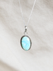 Serenity Oval Larimar Pendant