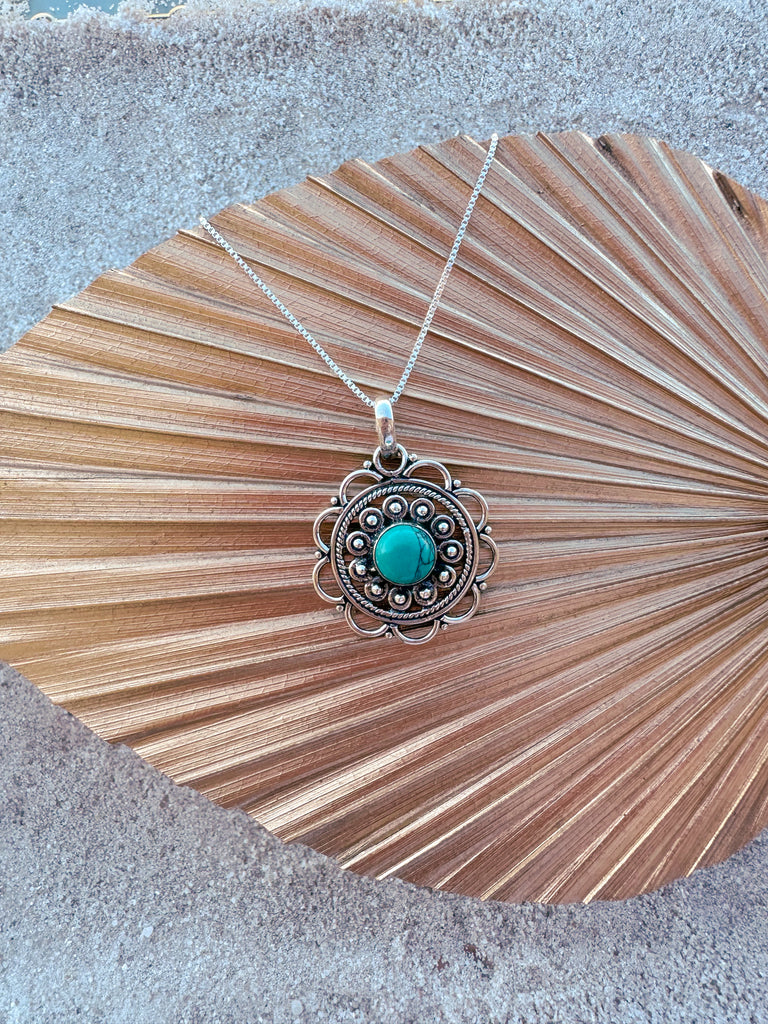 Tonantzin Turquoise Pendant