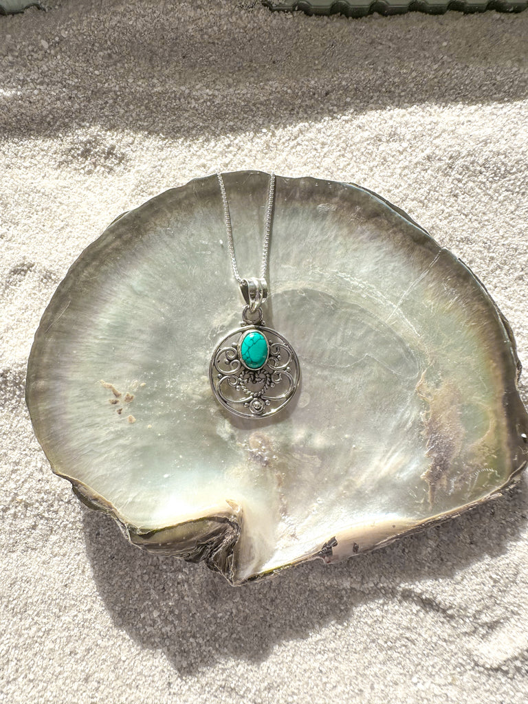 Yolotli Turquoise Pendant