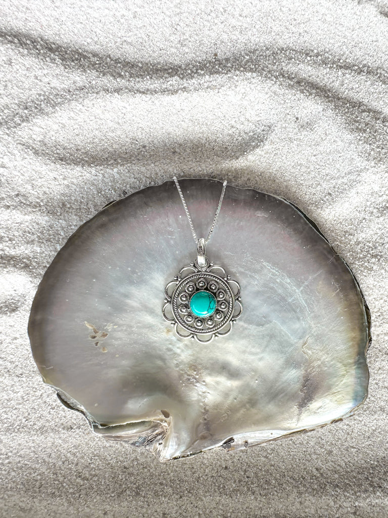 Tonantzin Turquoise Pendant