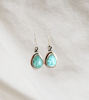 Elysium Pear-Shaped Larimar Drop Earrings